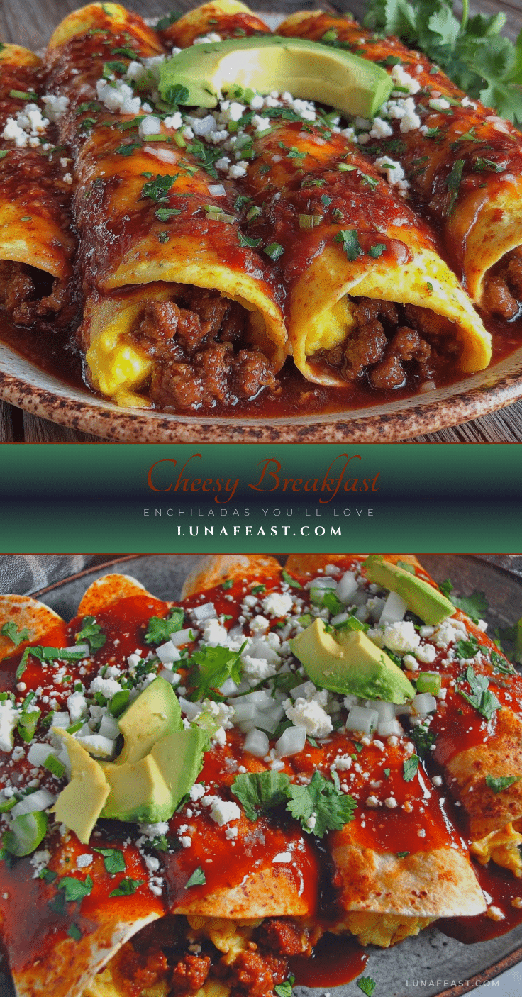 breakfast enchiladas with chorizo and cheese recipe