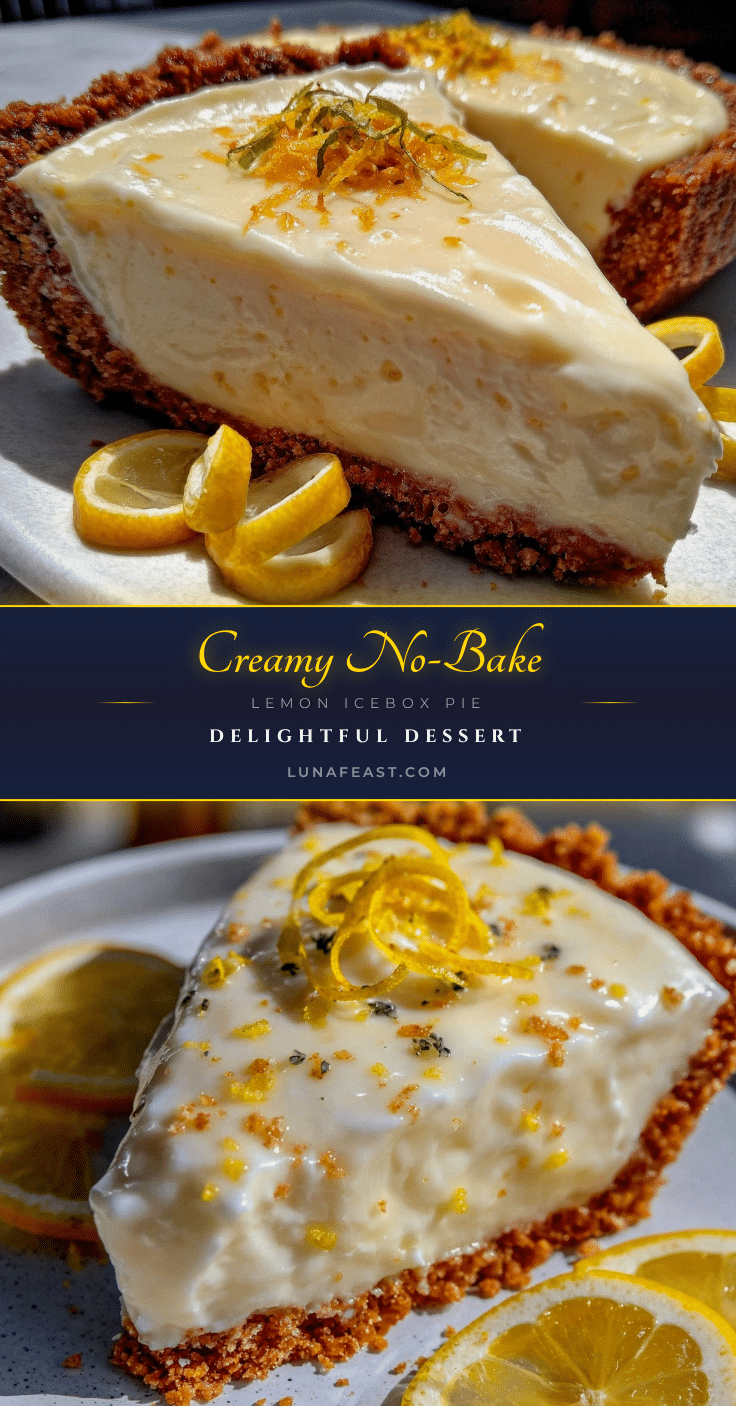 creamy no-bake lemon icebox pie recipe