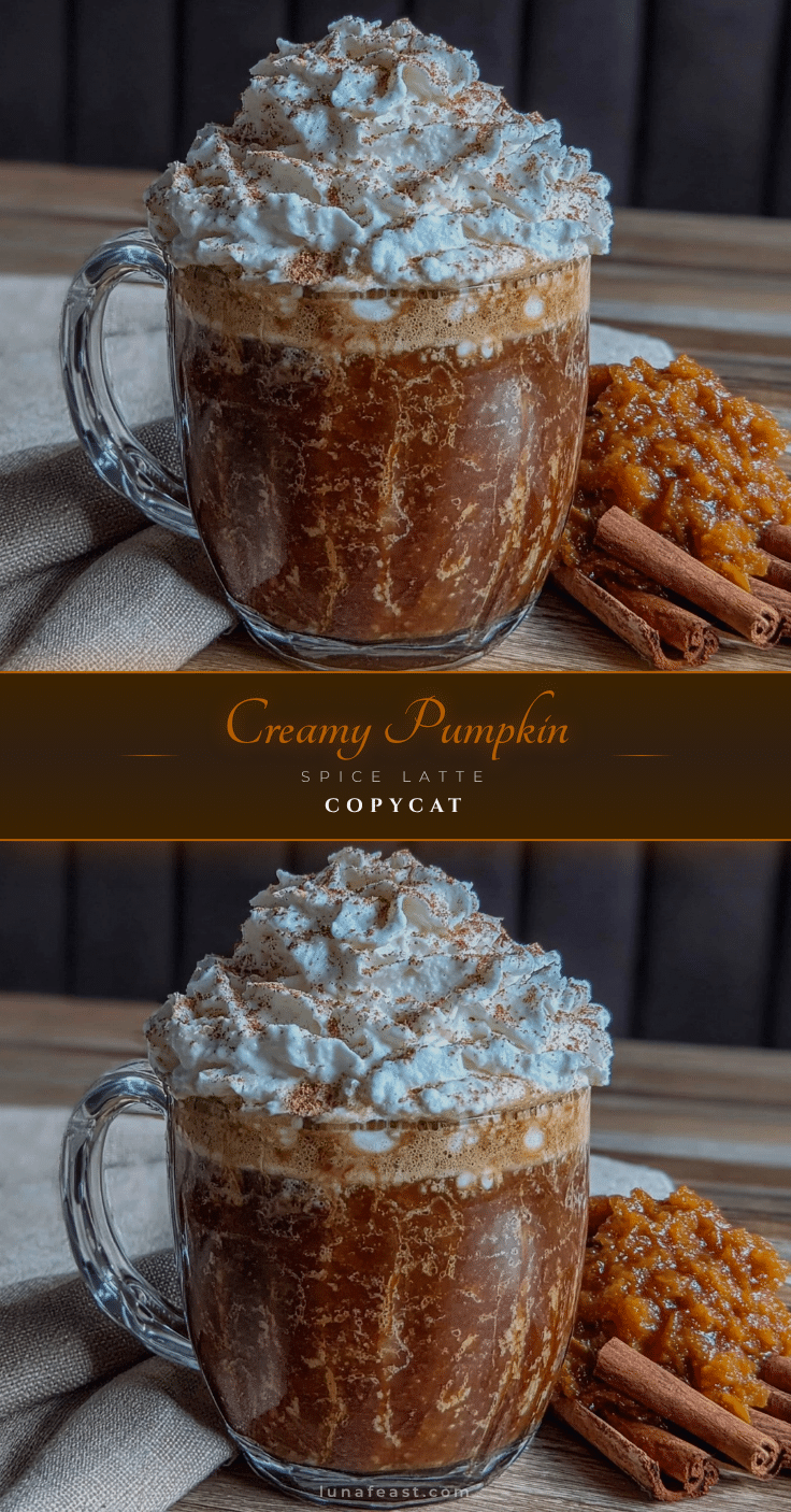 creamy pumpkin spice latte recipe