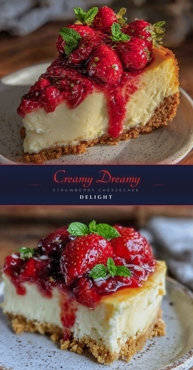 Creamy Strawberry Cheesecake Delight recipe