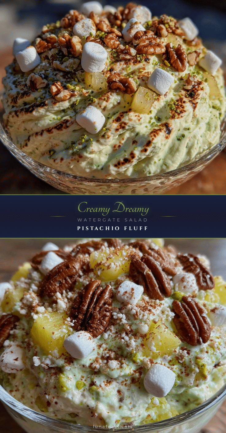 creamy Watergate salad recipe recipe