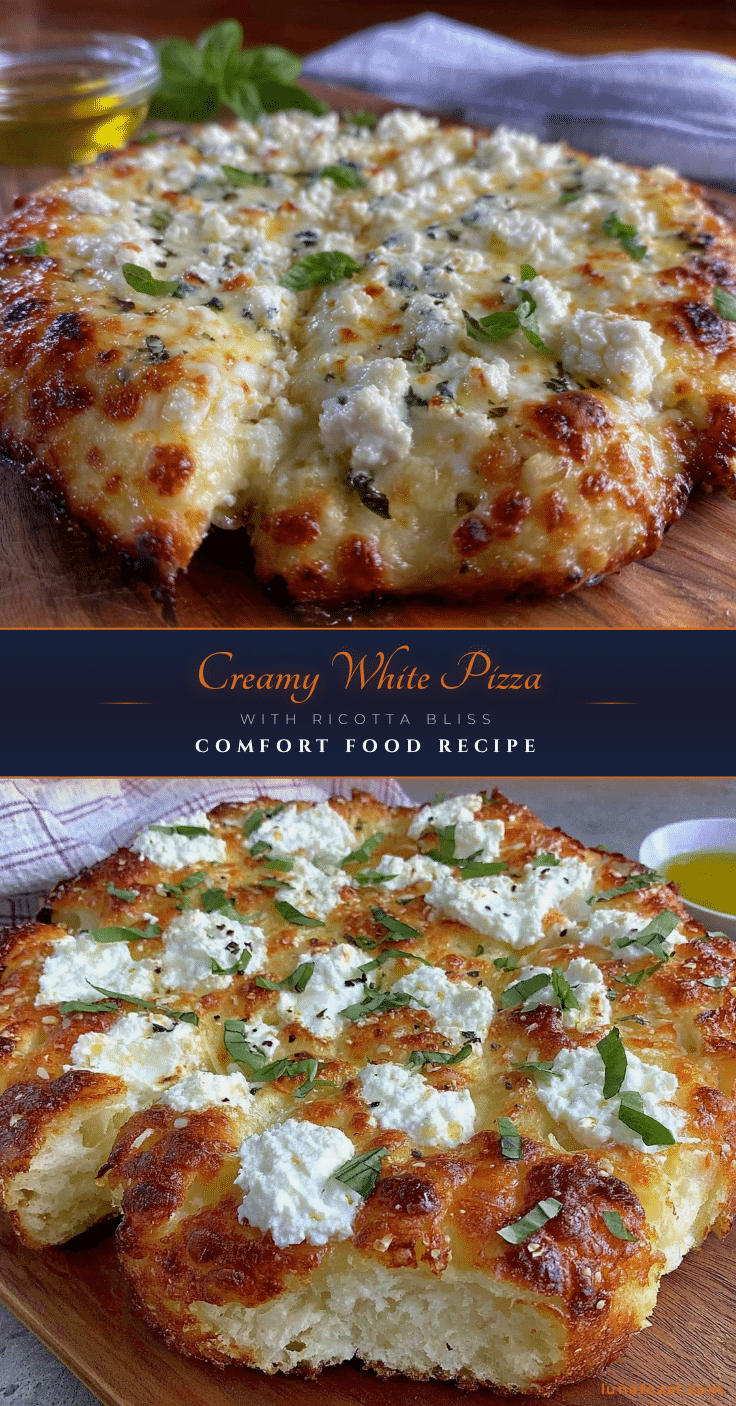 creamy white pizza with ricotta and fresh basil recipe