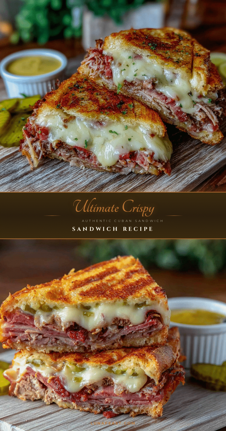 Crispy Authentic Cuban Sandwich recipe