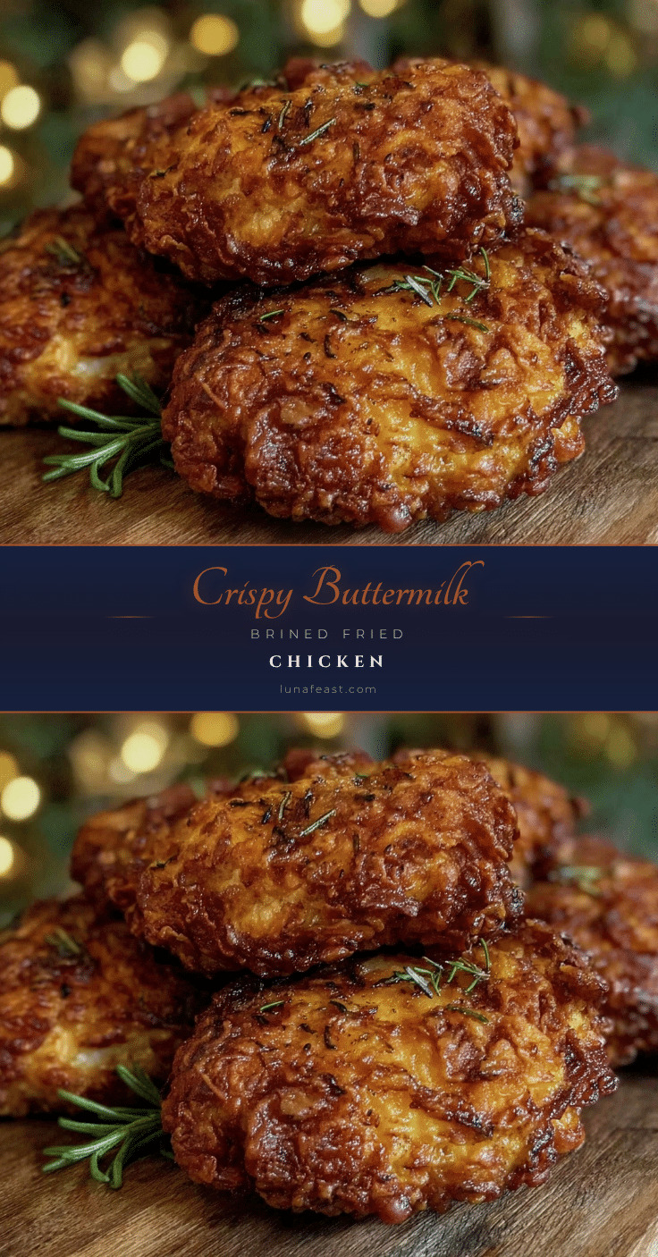 crispy buttermilk brined fried chicken recipe