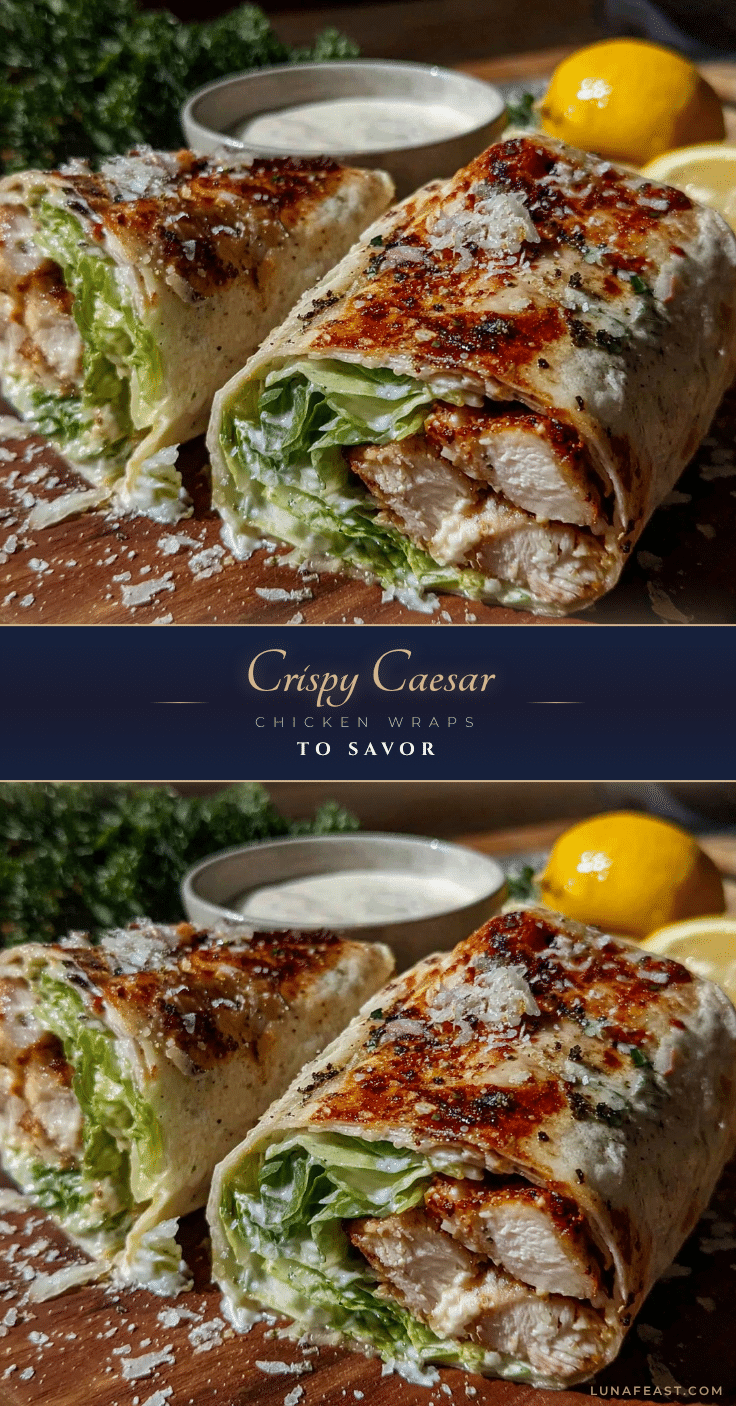 crispy caesar chicken wraps recipe