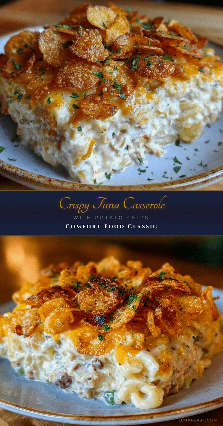 crispy tuna casserole with potato chips recipe
