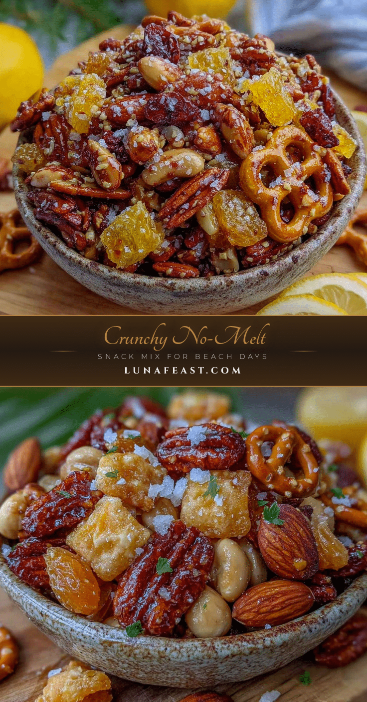 Crunchy No-Melt Snack Mix recipe