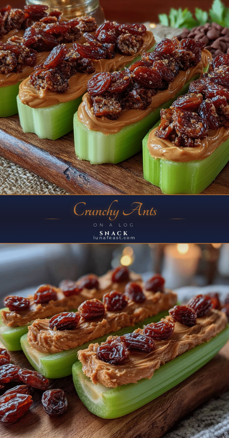 fresh ants on a log snack recipe