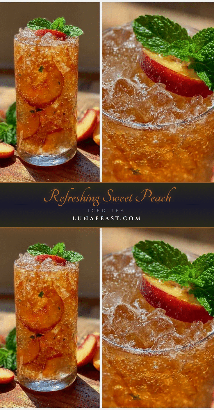 fresh peach sweet tea recipe