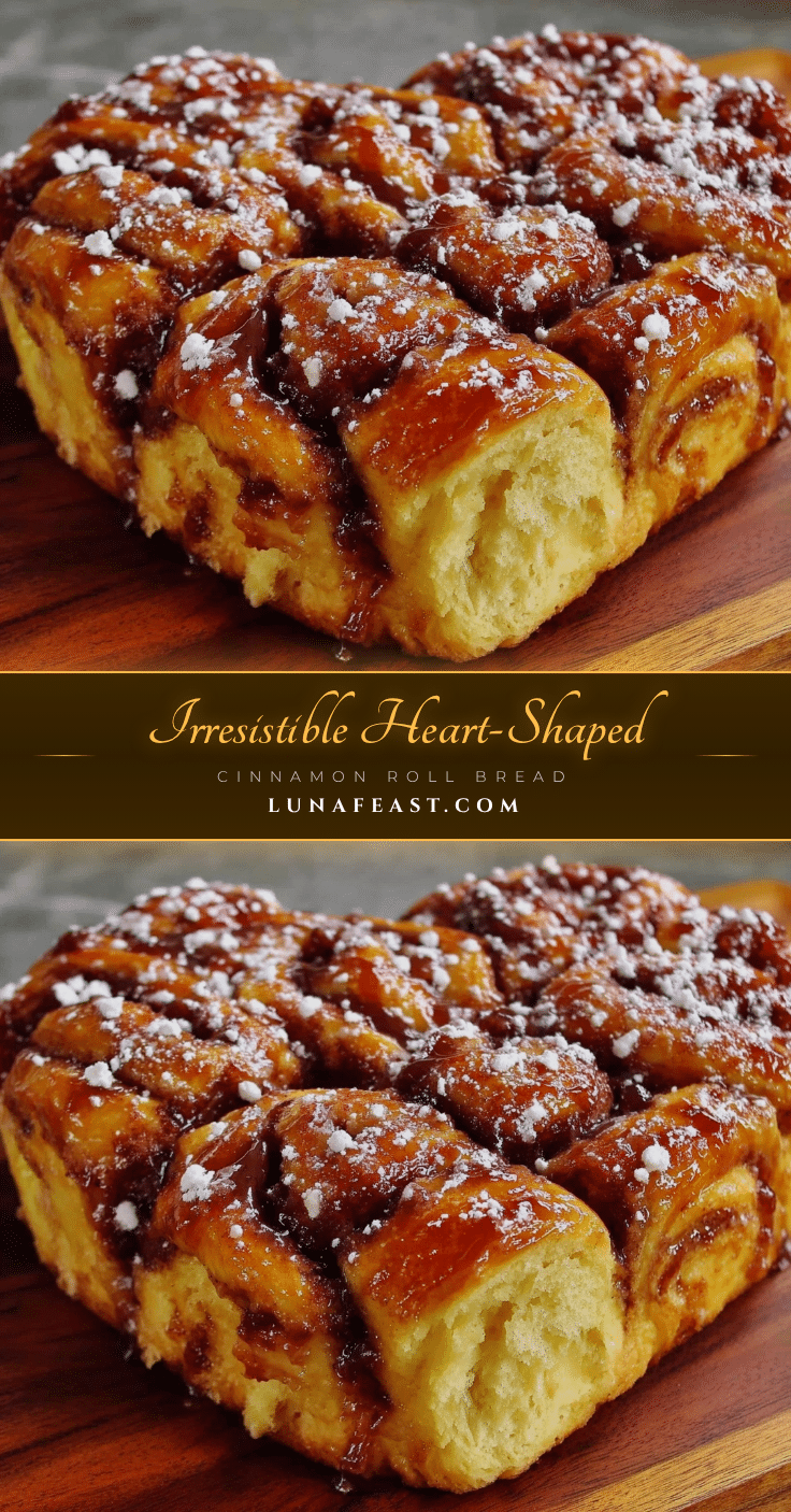 heart-shaped cinnamon roll bread recipe
