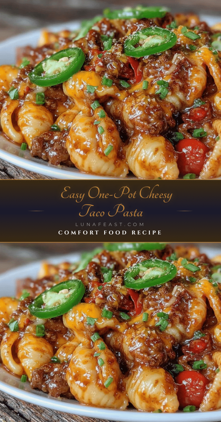 one-pot cheesy taco pasta recipe