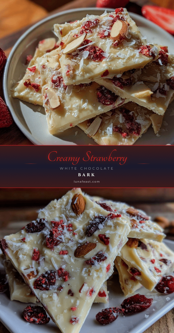 strawberry white chocolate bark recipe