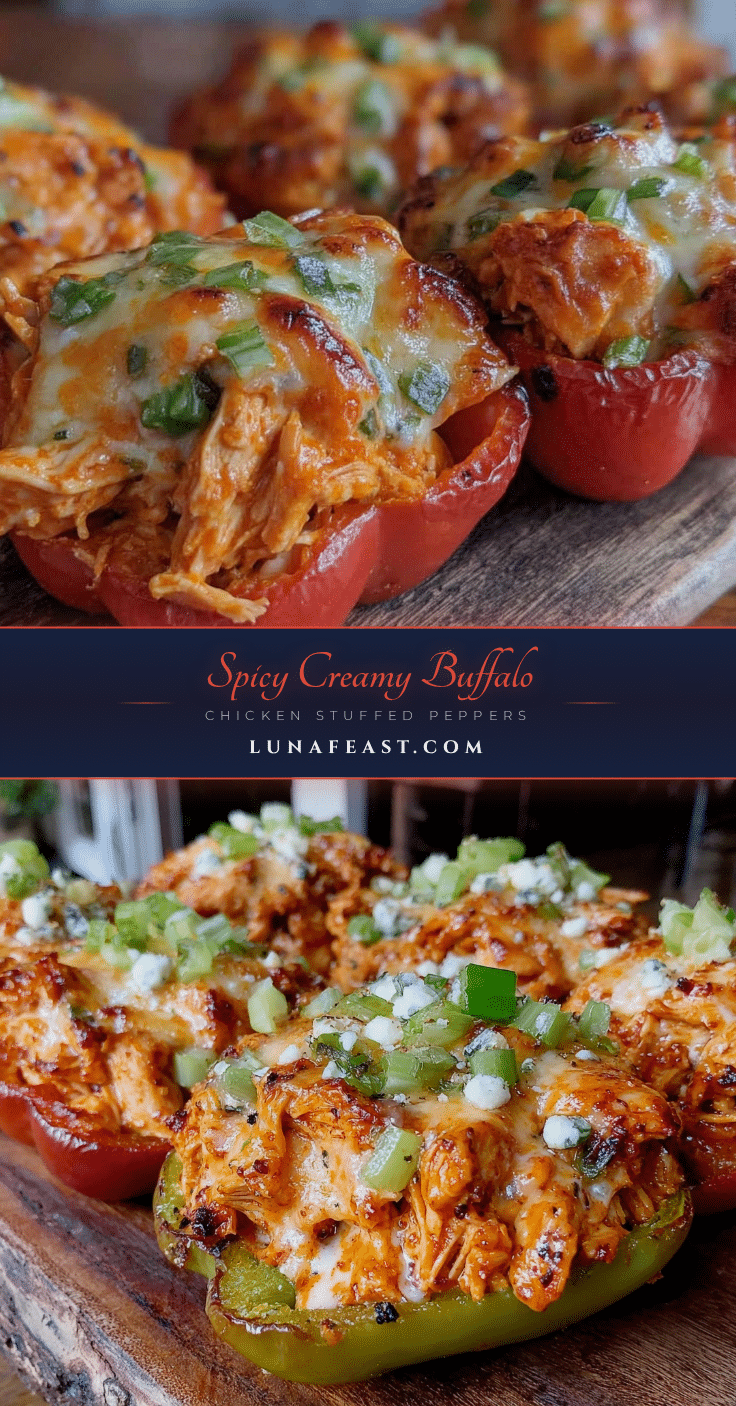 buffalo chicken stuffed peppers recipe