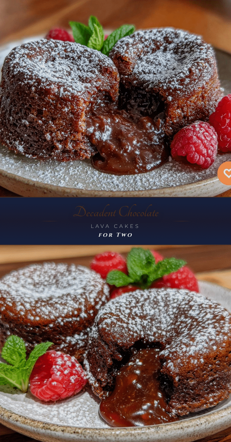 chocolate lava cakes for two recipe