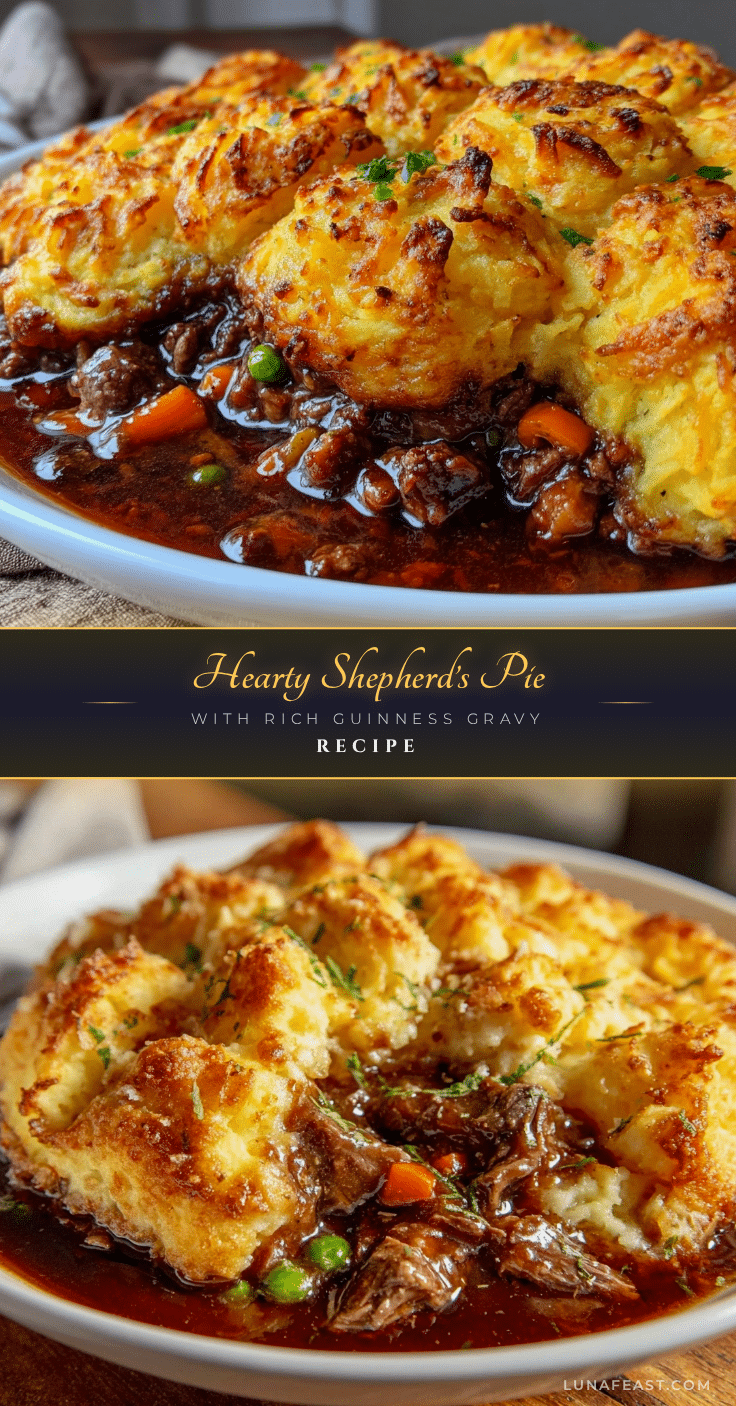 cozy shepherd’s pie with rich guinness gravy recipe