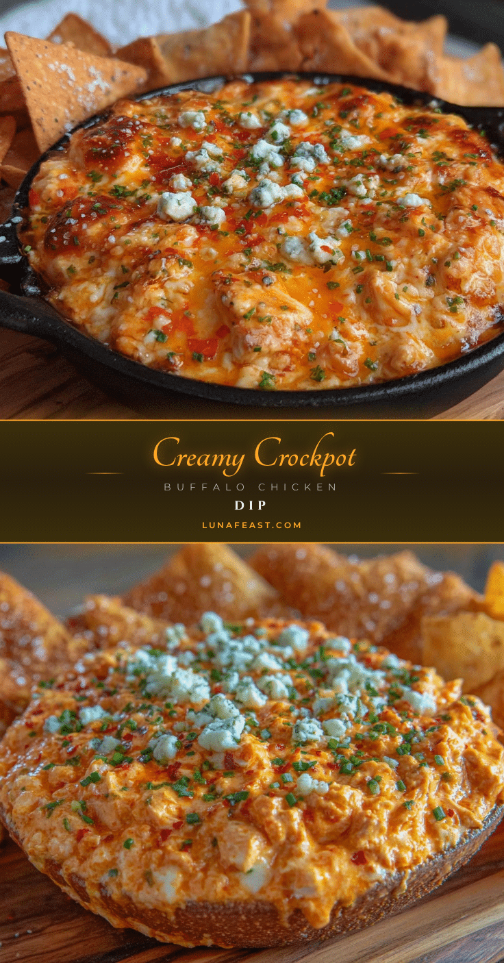 creamy buffalo chicken dip crockpot recipe recipe