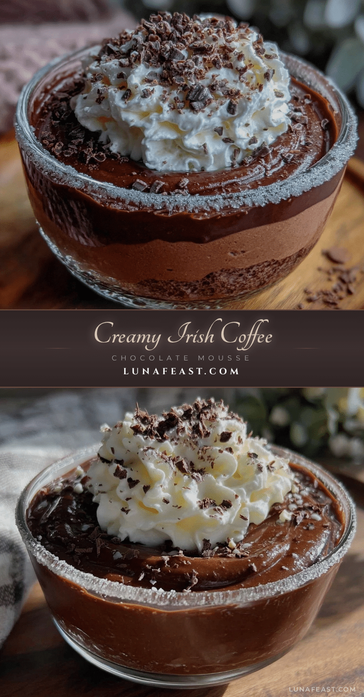 Creamy Irish Coffee Chocolate Mousse recipe