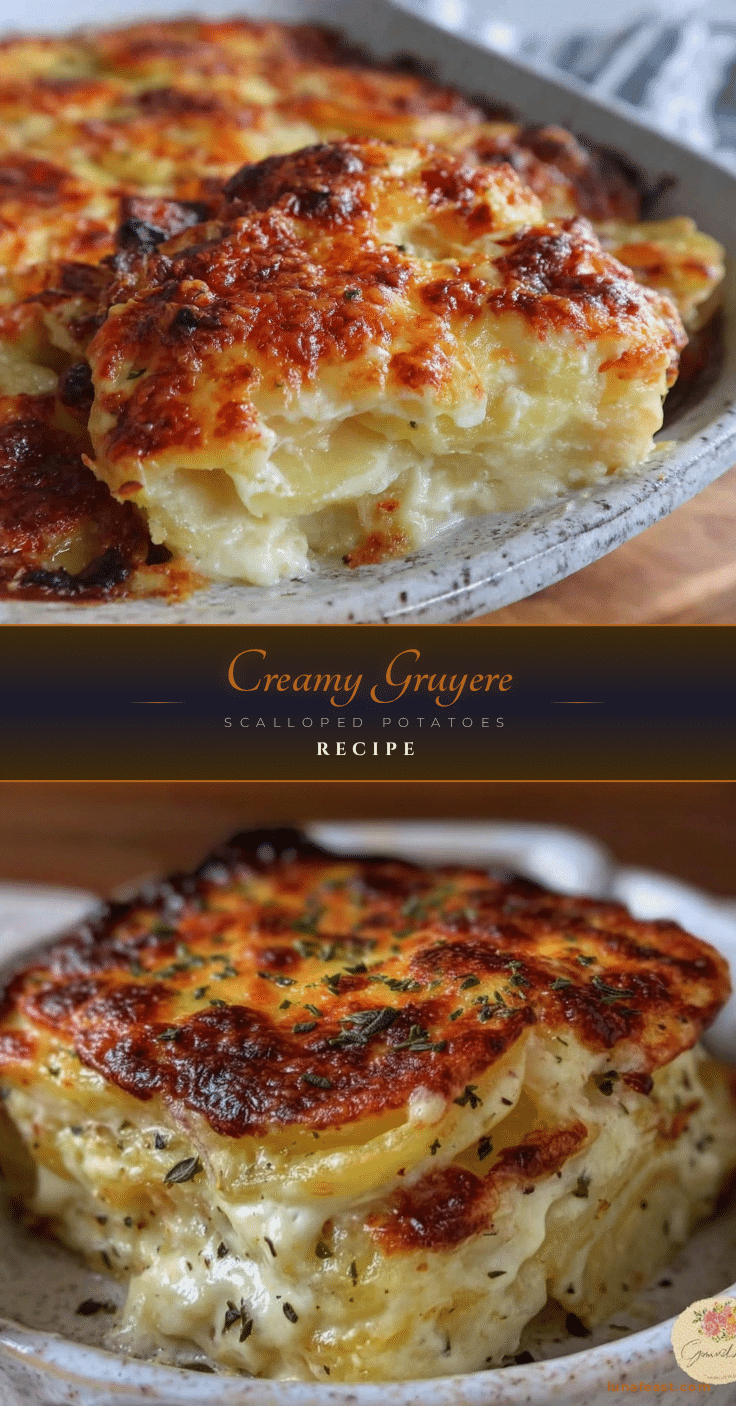 creamy scalloped potatoes with gruyere cheese recipe