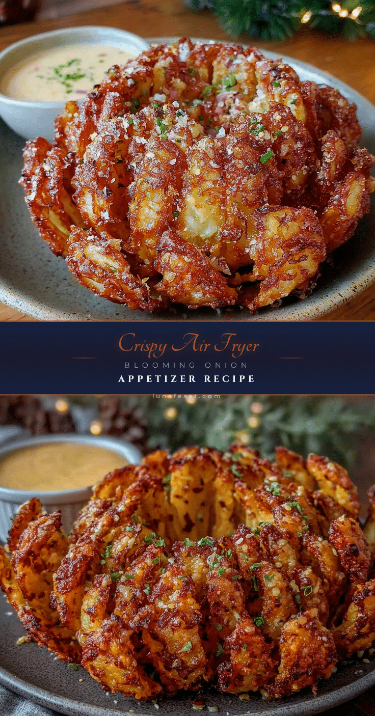 crispy air fryer blooming onion recipe