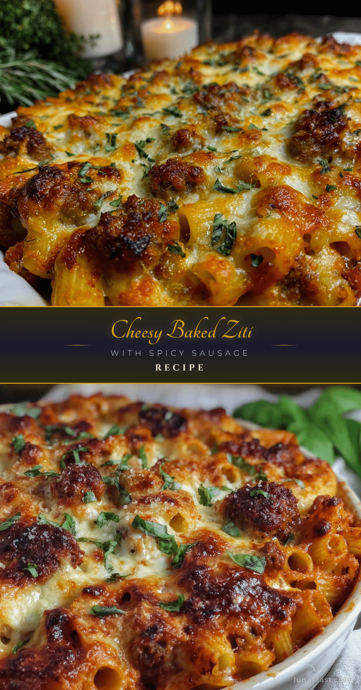 crispy baked ziti with italian sausage recipe