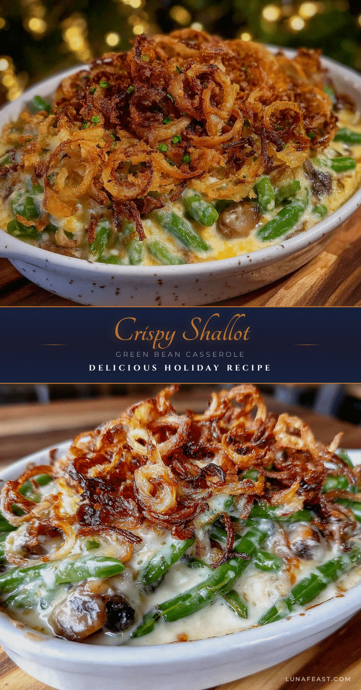 crispy green bean casserole recipe