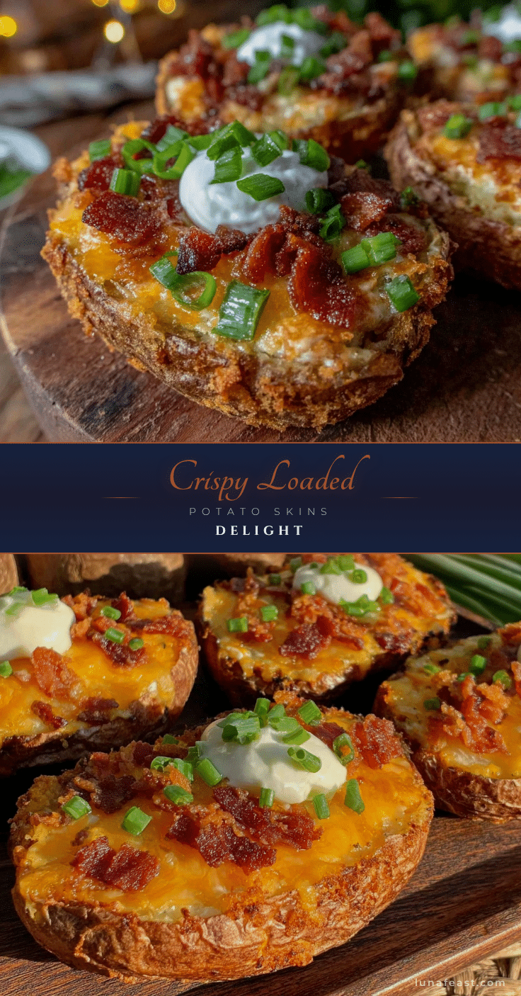 crispy loaded potato skins recipe
