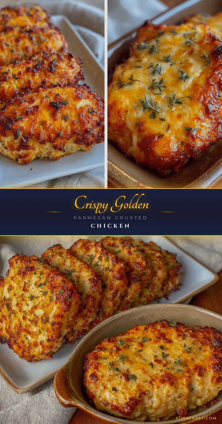 crispy parmesan crusted chicken breasts recipe