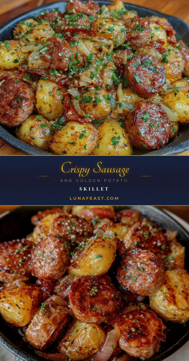 crispy sausage and potato skillet recipe