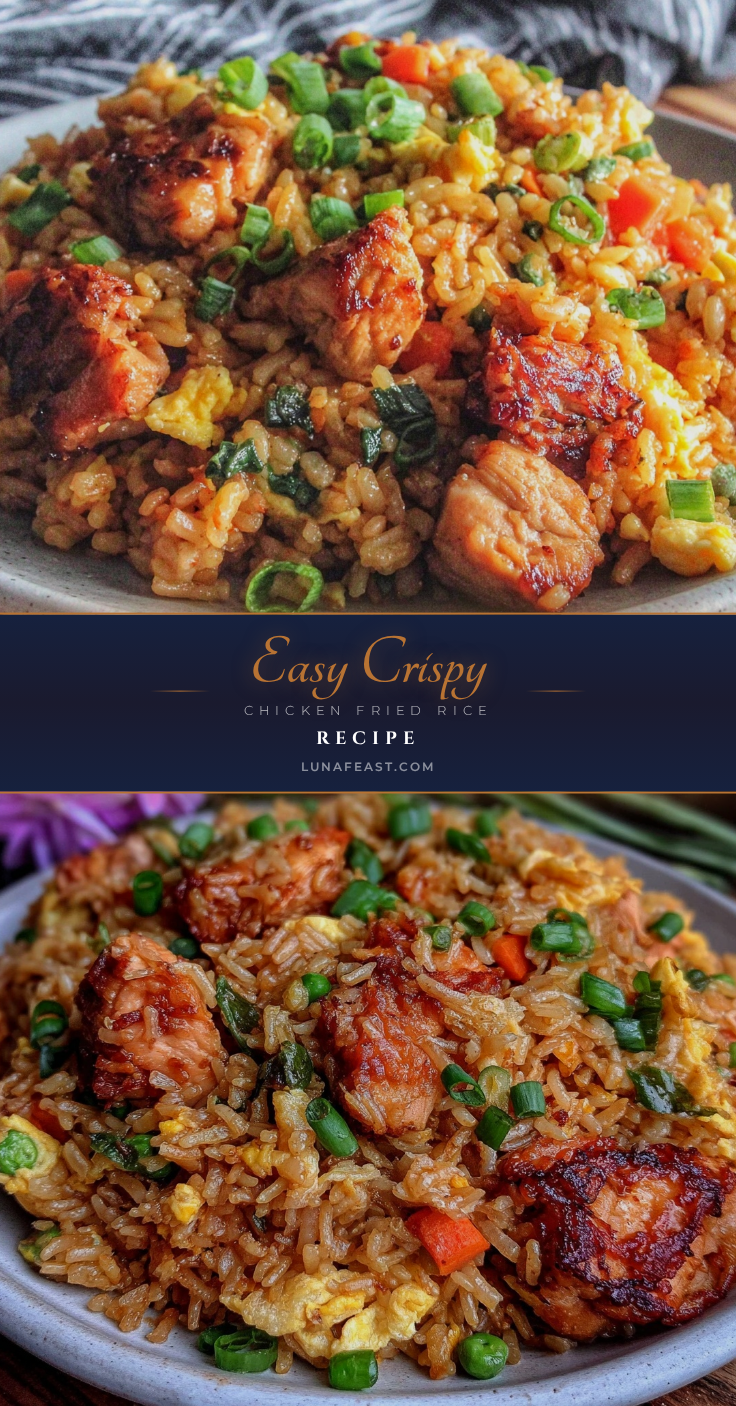 easy crispy chicken fried rice recipe