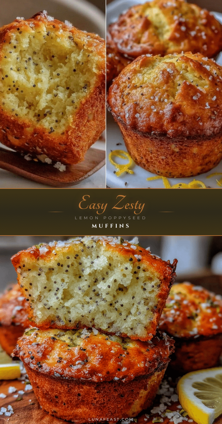 easy lemon poppyseed muffins recipe