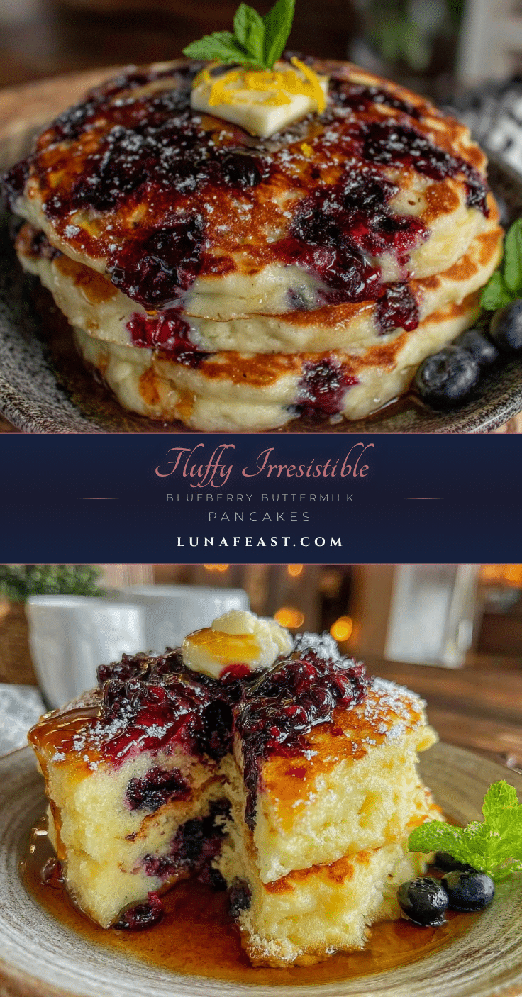 fluffy blueberry buttermilk pancakes recipe