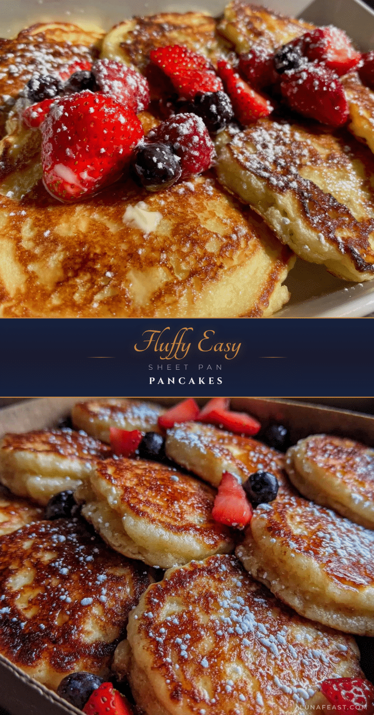 fluffy sheet pan pancakes recipe