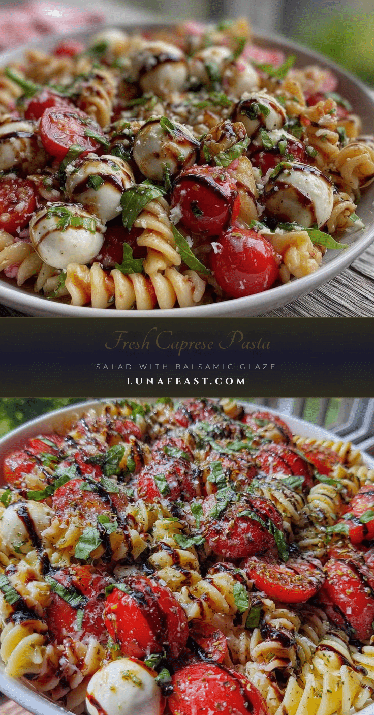 fresh caprese pasta salad recipe