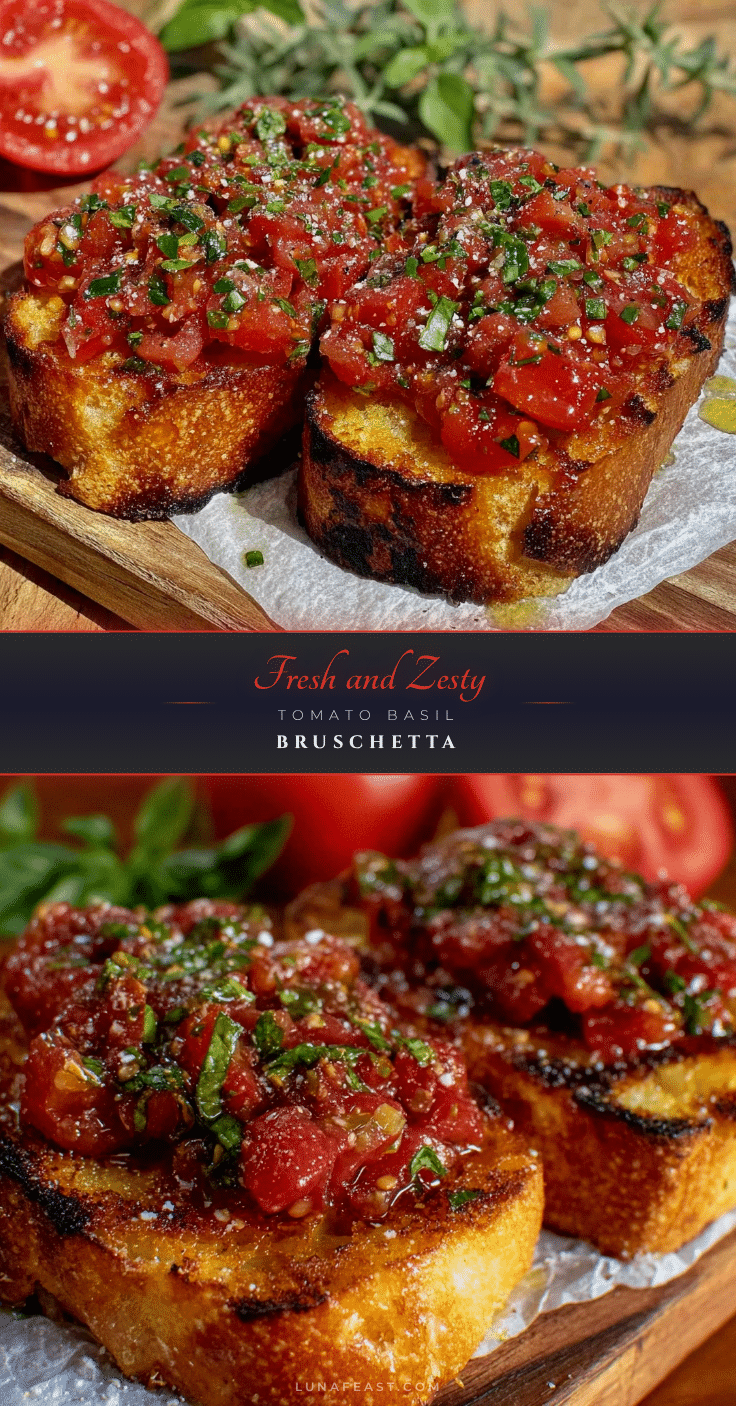 fresh tomato basil bruschetta recipe