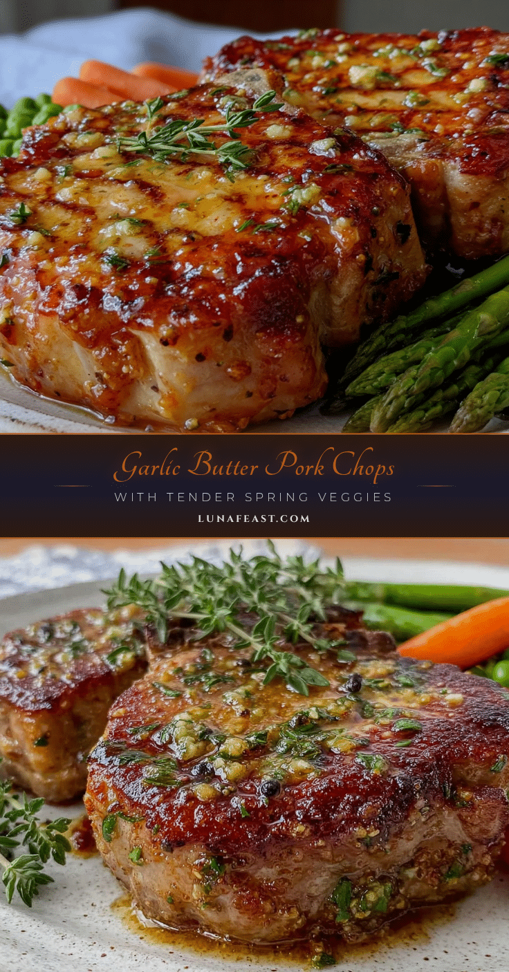 garlic butter pork chops recipe