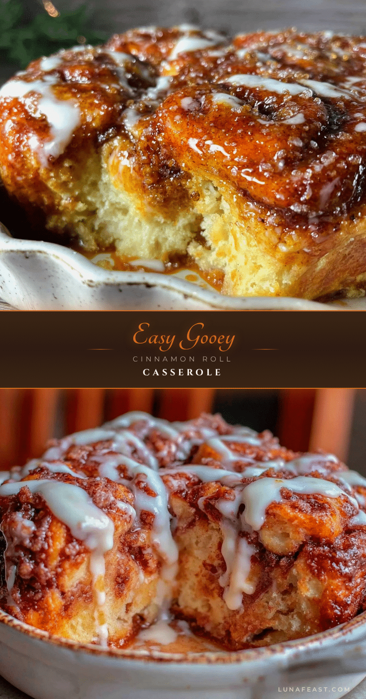 gooey cinnamon roll casserole recipe