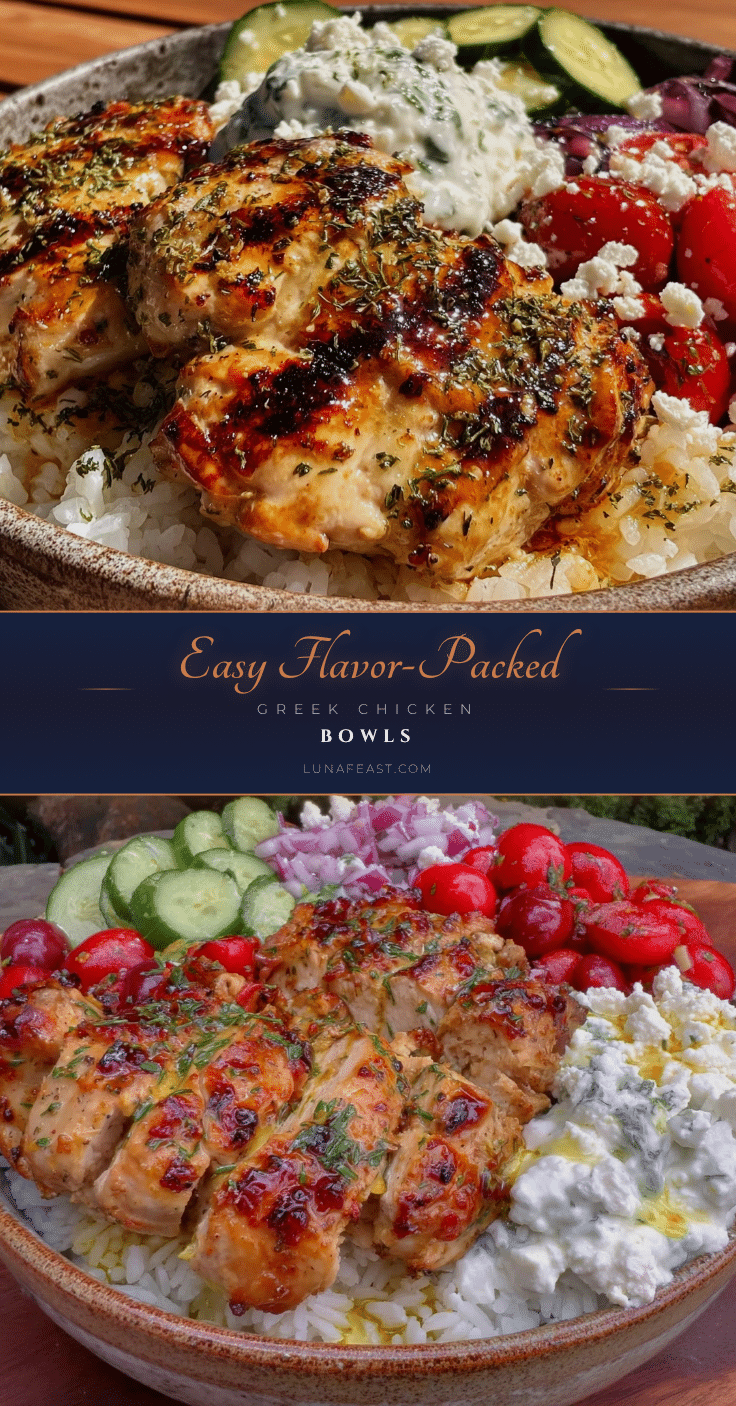 Greek Chicken Bowls recipe