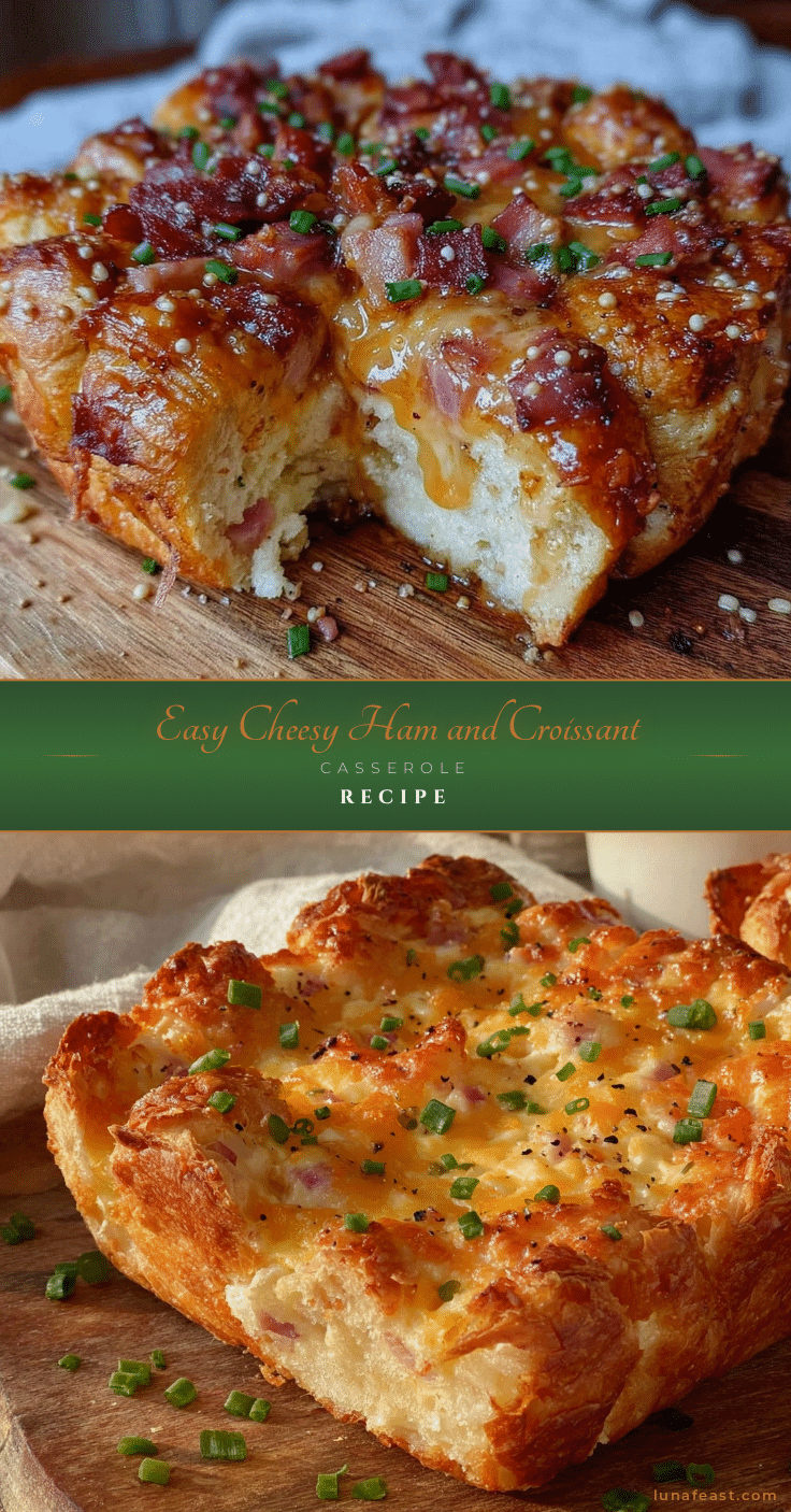ham and cheese croissant casserole recipe