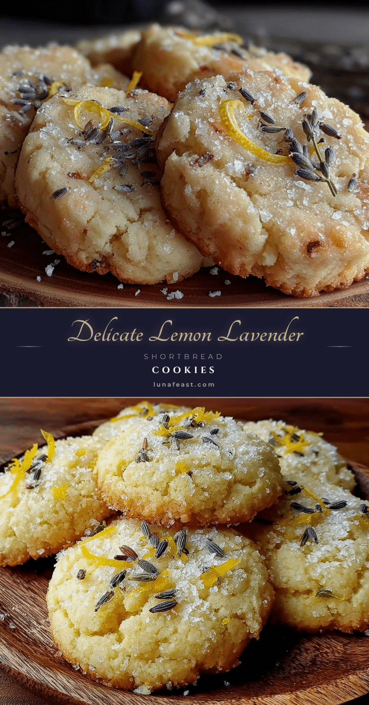 lemon lavender shortbread cookies recipe