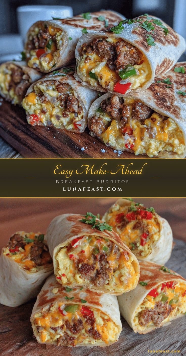 make-ahead breakfast burritos recipe