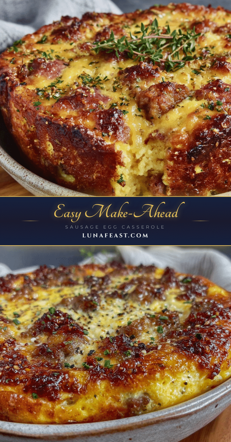 make-ahead sausage and egg breakfast casserole recipe