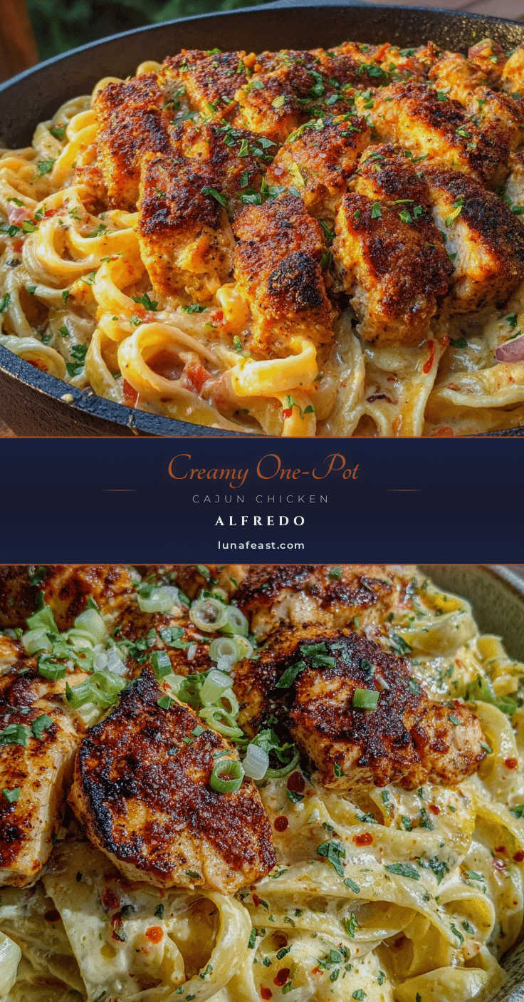 one-pot Cajun chicken Alfredo recipe