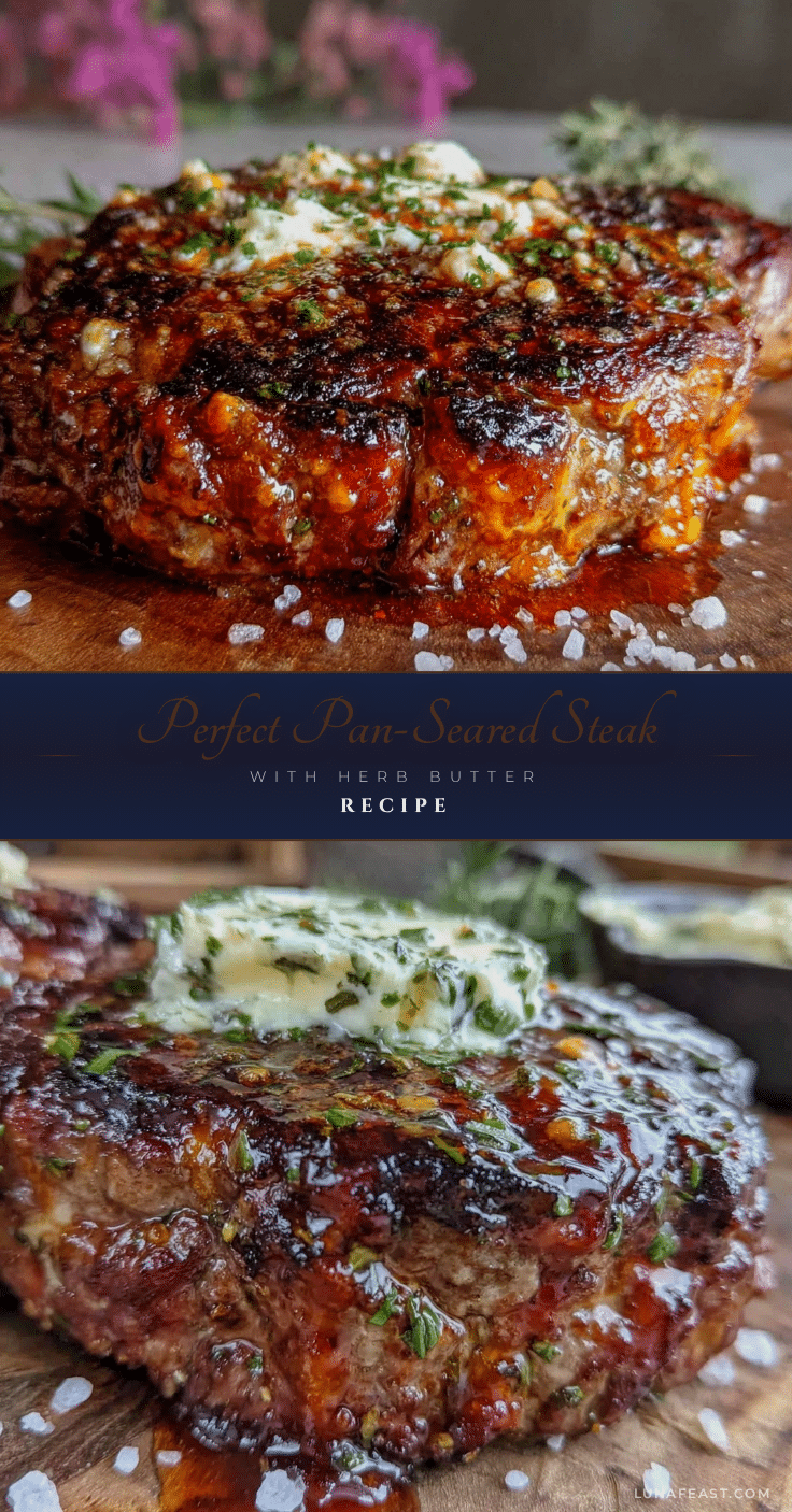 pan-seared steak with herb butter recipe
