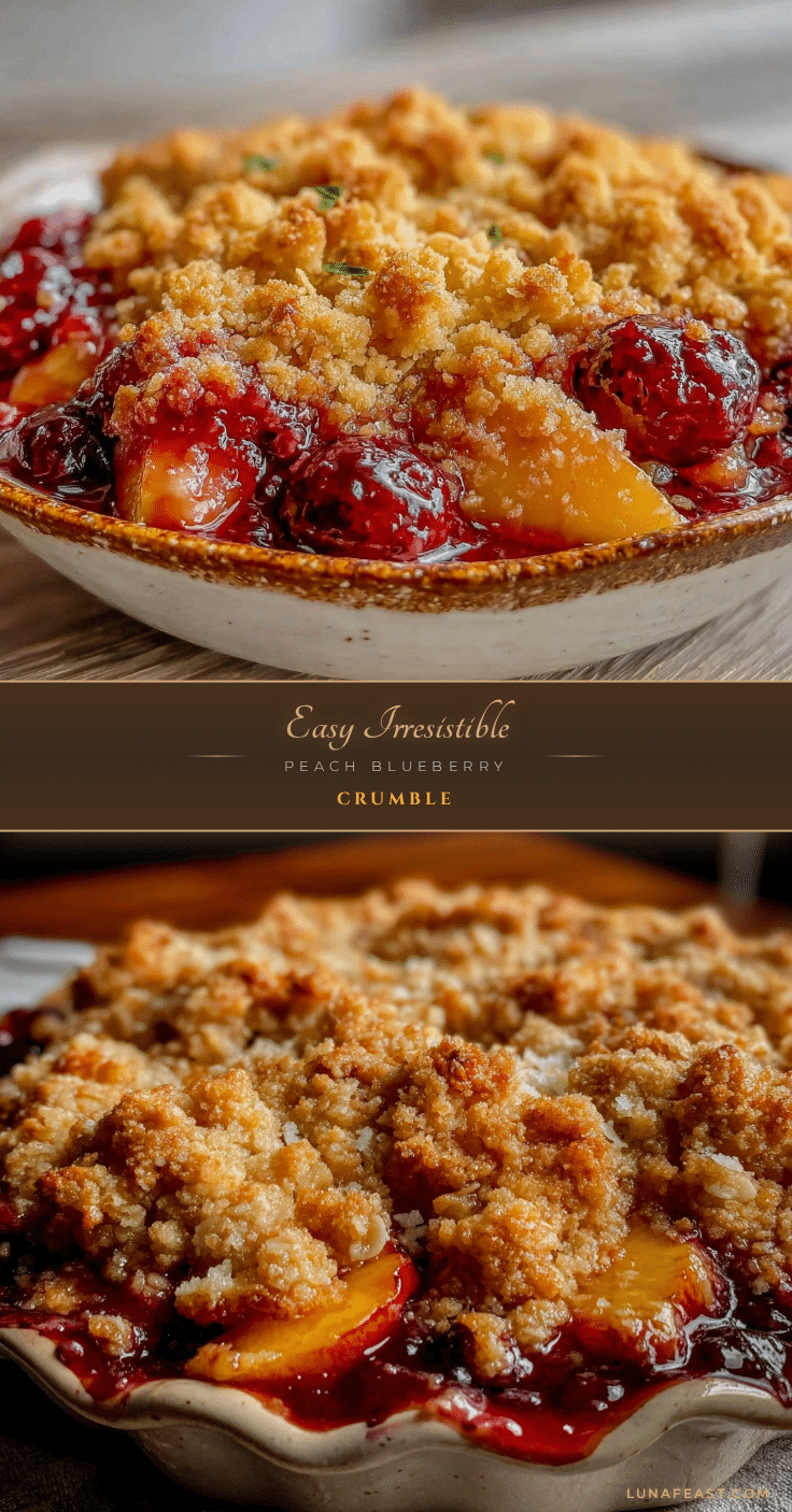 peach blueberry crumble recipe