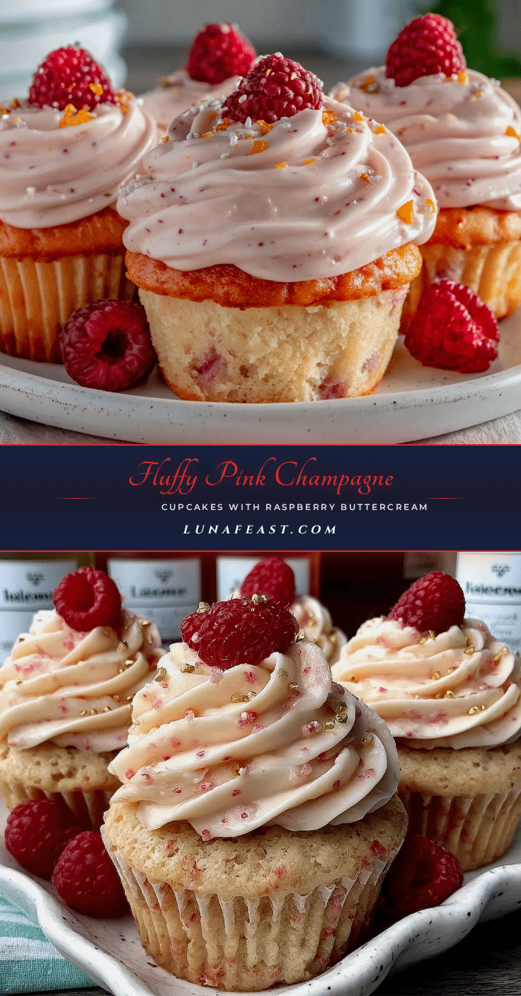 pink champagne cupcakes recipe