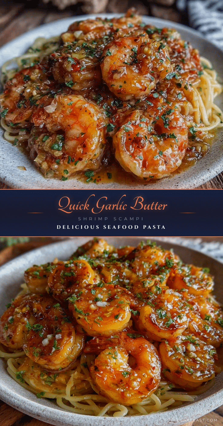 quick garlic butter shrimp scampi recipe