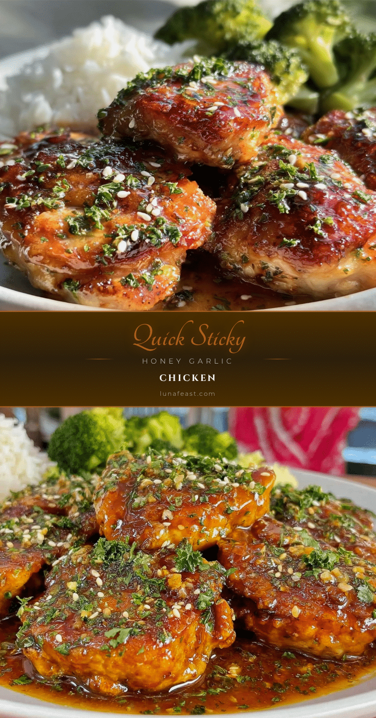 quick honey garlic chicken recipe