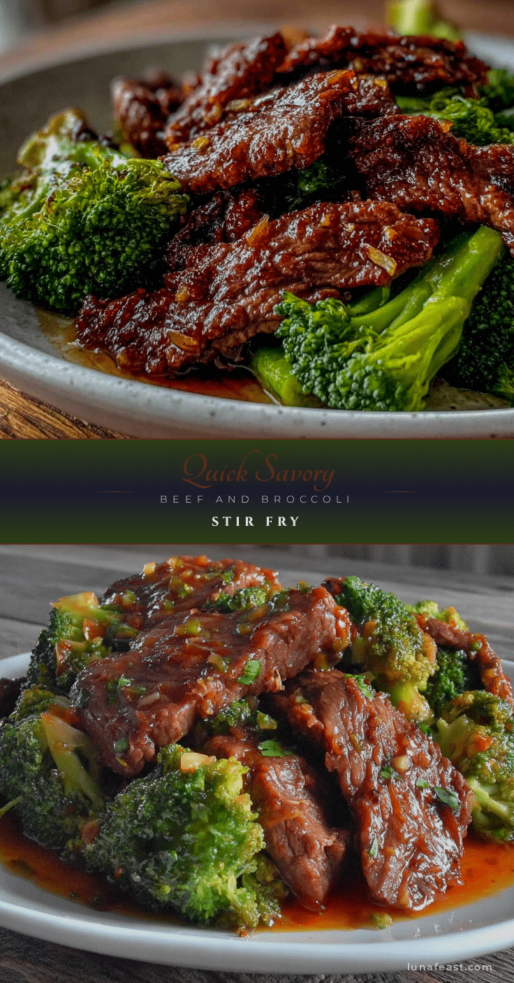 quick savory beef and broccoli stir fry recipe