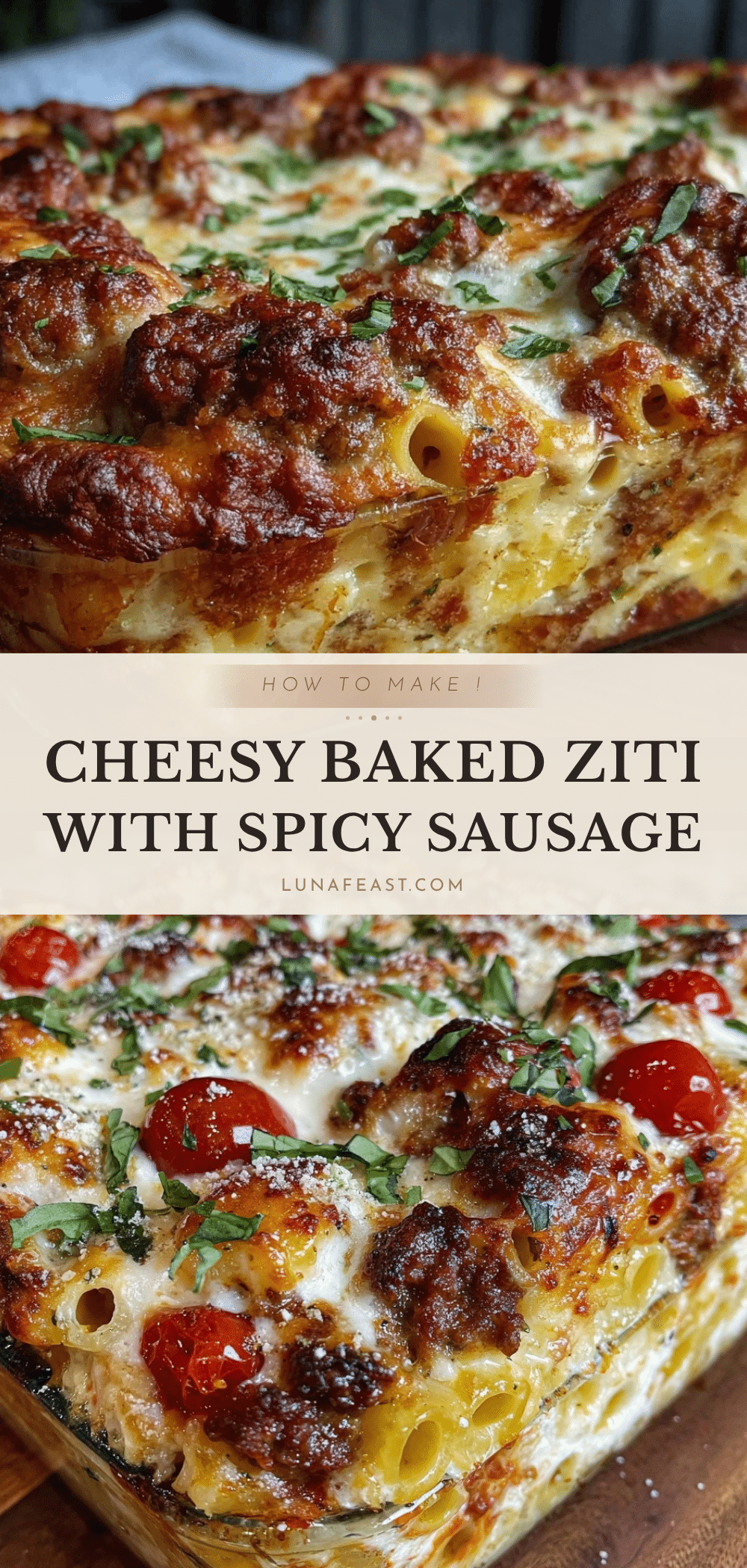 baked ziti with italian sausage recipe