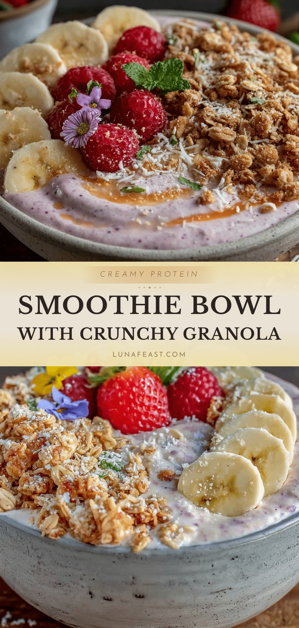 creamy protein smoothie bowl recipe